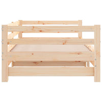 Dormeuse Estraibile 2x(90x190) cm Legno Massello di Pino 833083