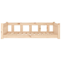 Letto per cani 105,5x75,5x28 cm in legno massello di pino 833257