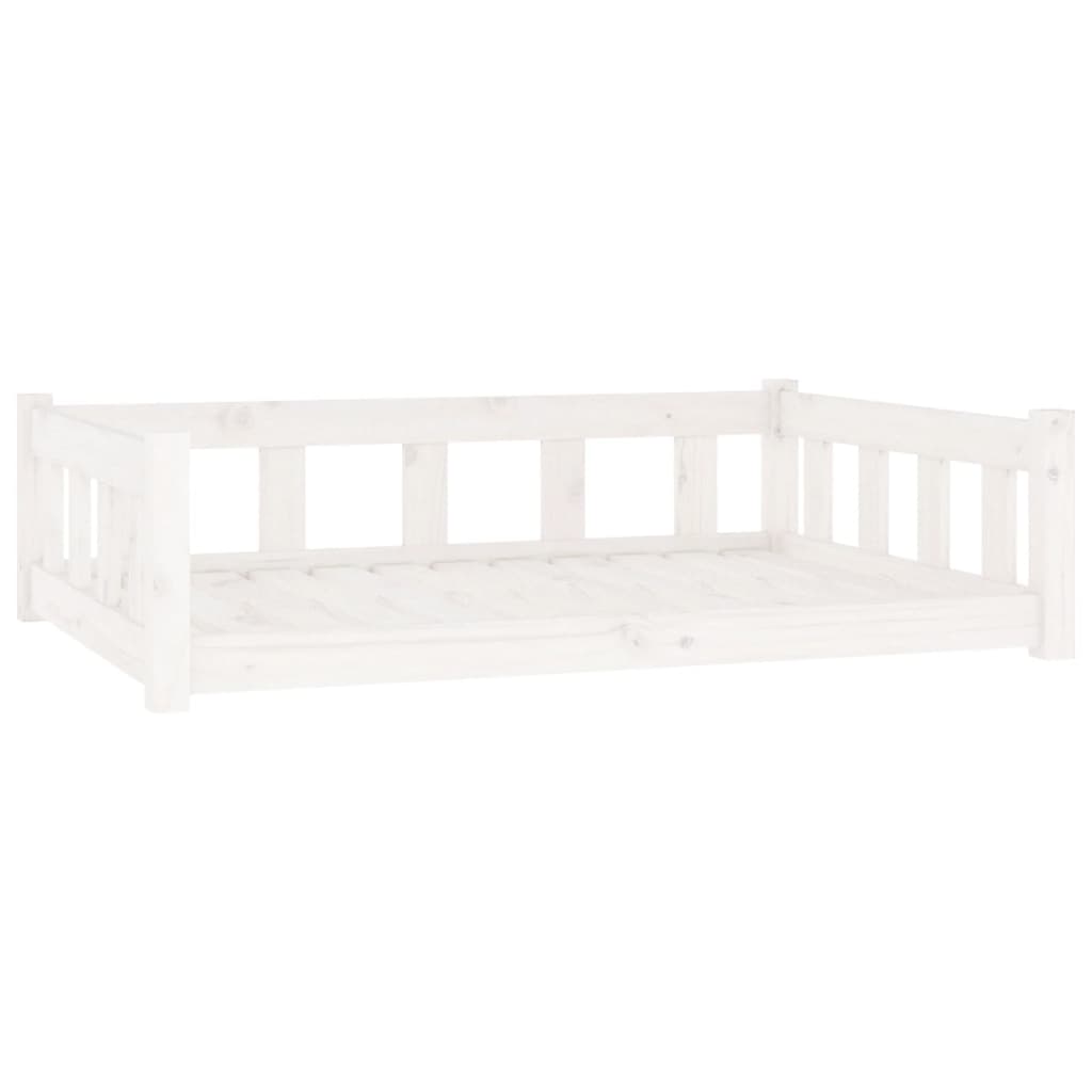 Cuccia per cani comodo divano 105,5 x 75,5 x 28 cm in legno massello di pino bianco 02_0042631
