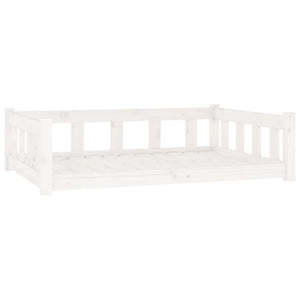 Cuccia per cani comodo divano 105,5 x 75,5 x 28 cm in legno massello di pino bianco 02_0042631