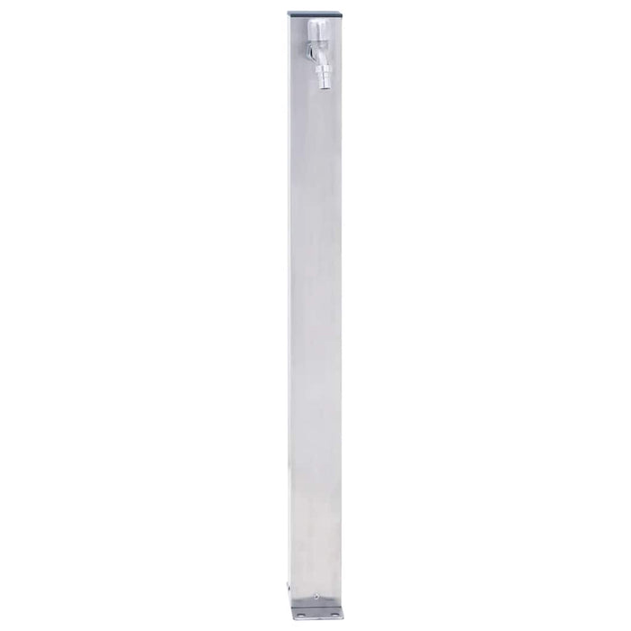 Colonna d'Acqua da Giardino 60 cm Acciaio Inox Quadrato
