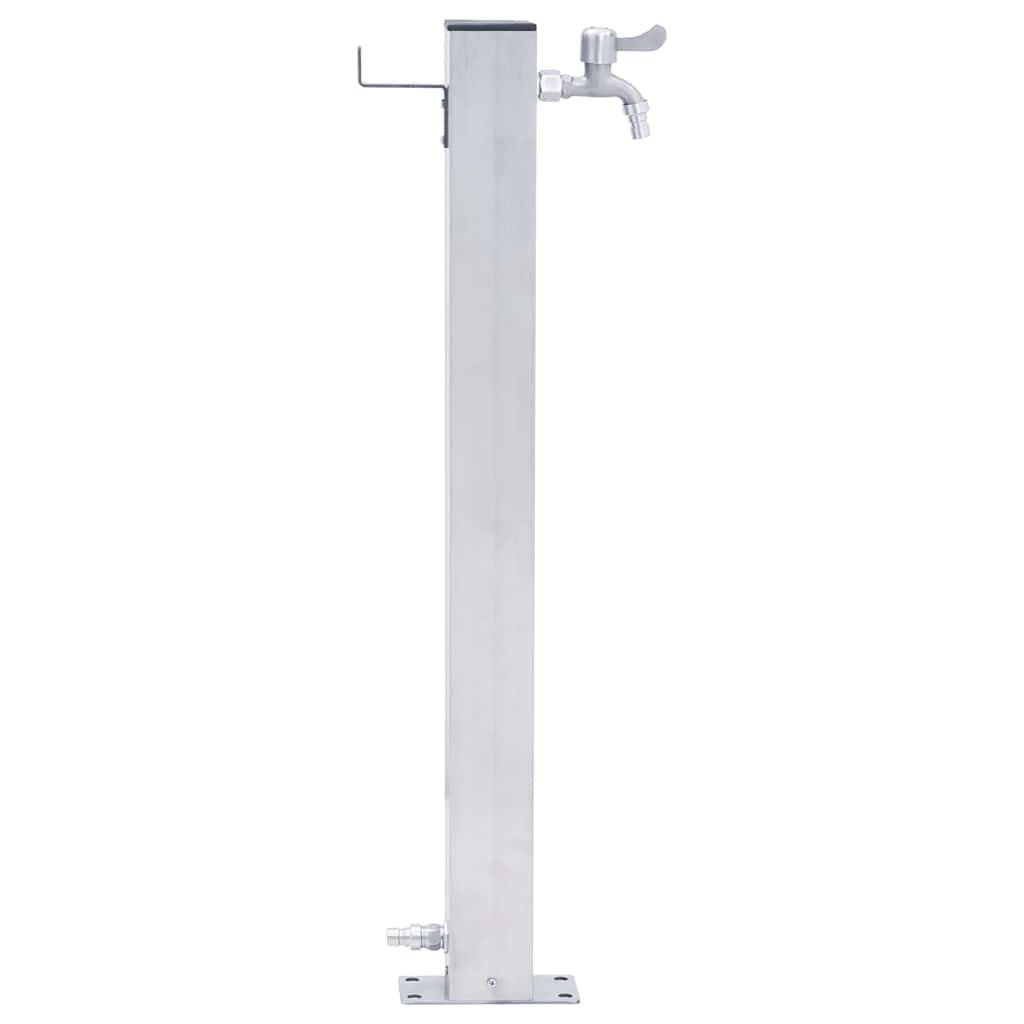 Colonna d'Acqua da Giardino 80 cm Acciaio Inox Quadratocod mxl 73098