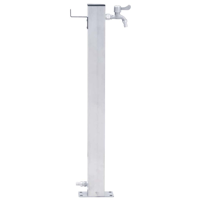 Colonna d'Acqua da Giardino 80 cm Acciaio Inox Quadratocod mxl 73098