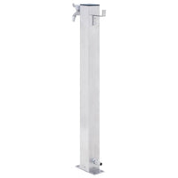 Colonna d'Acqua da Giardino 80 cm Acciaio Inox Quadrato 364498