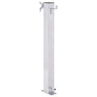 Colonna d'Acqua da Giardino 100 cm Acciaio Inox Quadrato 364499