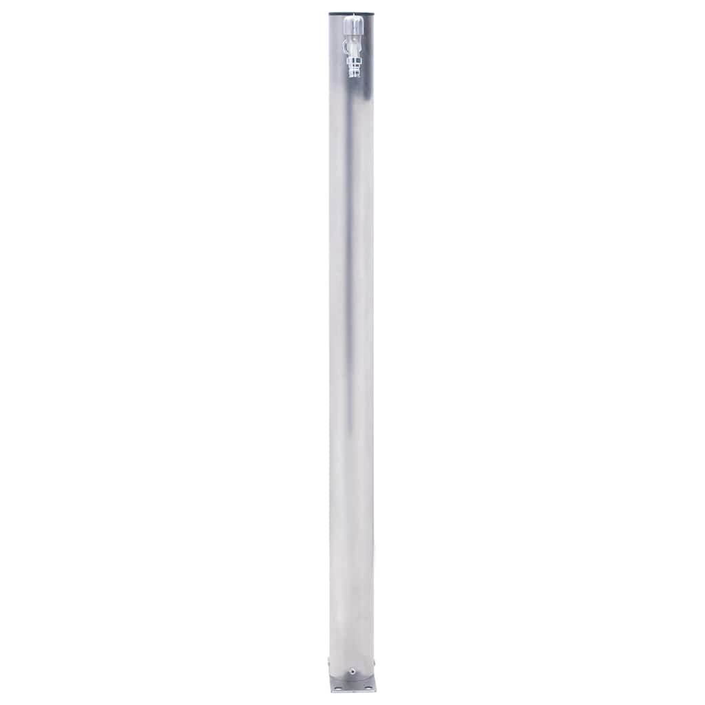Colonna d'Acqua da Giardino 100 cm Acciaio Inox Rotonda 364503