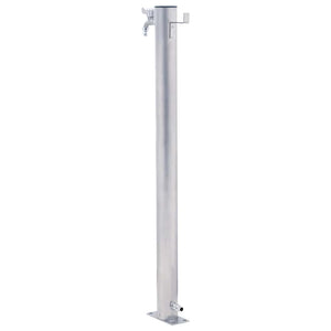 Colonna d'Acqua da Giardino 100 cm Acciaio Inox Rotonda 364503