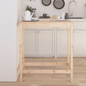 Tavolo da Bar 100x50x110 cm in Legno Massello di Pino 833265
