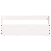 Scarpiere a Parete 2 pz Bianco 59x9x23cm Legno Massello di Pino 833274