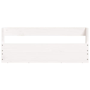 Scarpiere a Parete 2 pz Bianco 59x9x23cm Legno Massello di Pino 833274
