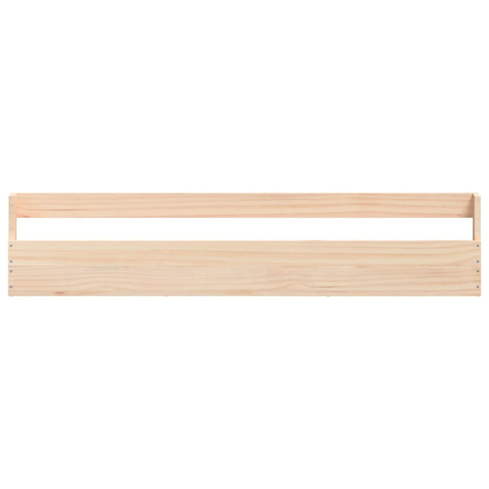 Scarpiere a Parete 2 pz 110x9x23 cm Legno Massello di Pino 833275