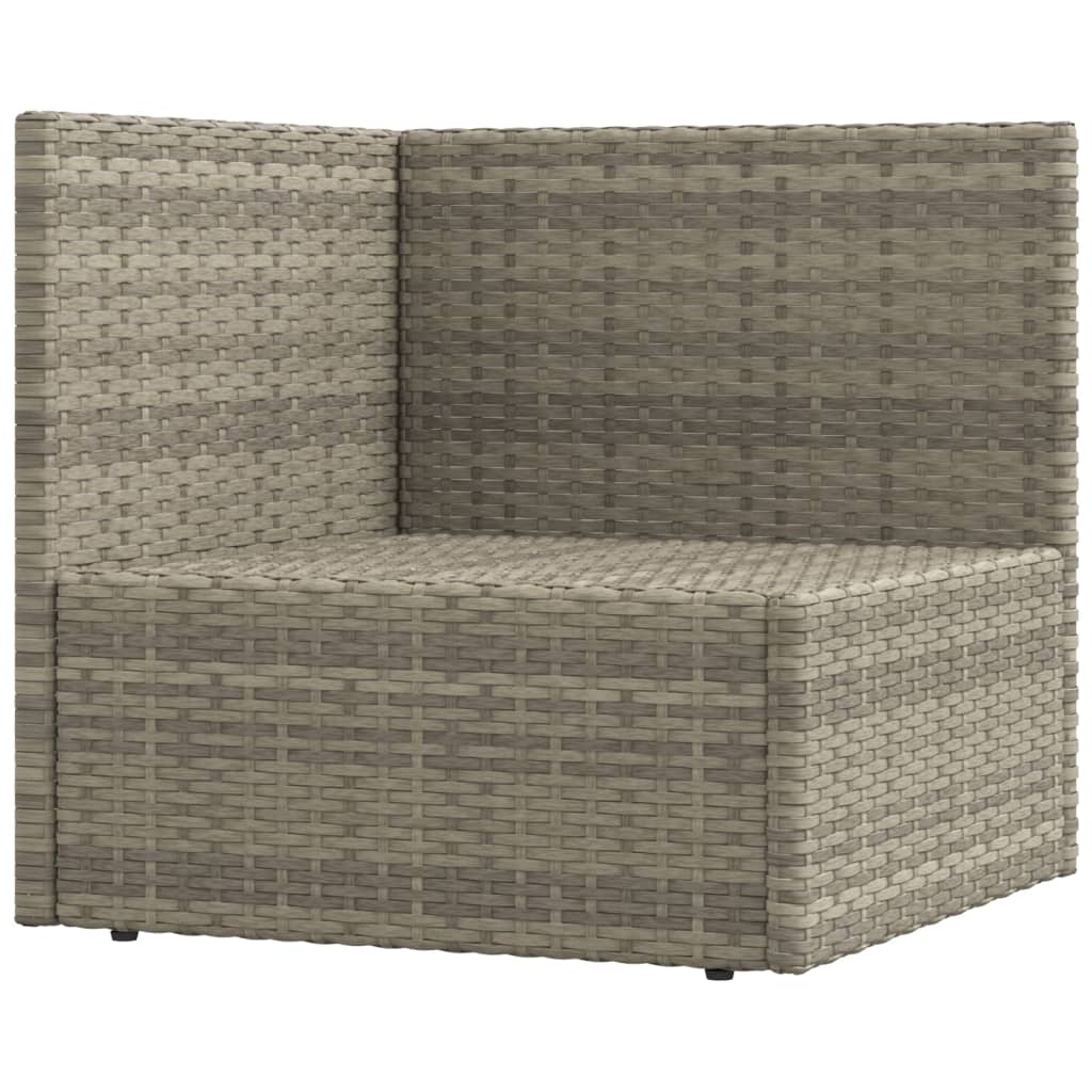 Set Divani da Giardino 9 pz con Cuscini in Polyrattan Grigio 3187229