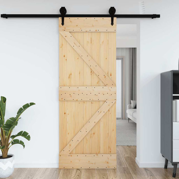 Porta NARVIK 70x210 cm in Legno Massello di Pino 154427