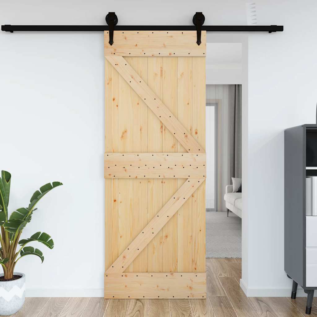 Porta NARVIK 85x210 cm in Legno Massello di Pino 154428