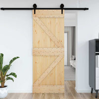 Porta NARVIK 85x210 cm in Legno Massello di Pino 154428