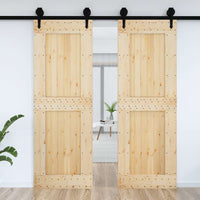 Porta NARVIK 80x210 cm in Legno Massello di Pinocod mxl 79189