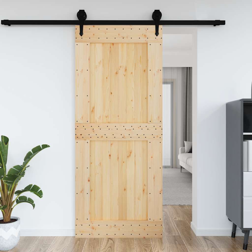 Porta NARVIK 95x210 cm in Legno Massello di Pinocod mxl 73351