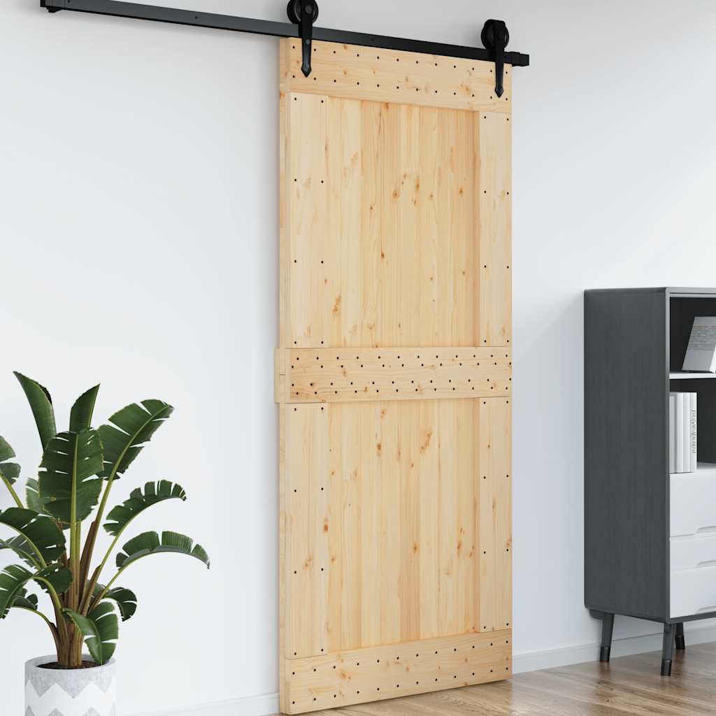 Porta NARVIK 100x210 cm in Legno Massello di Pino 154441