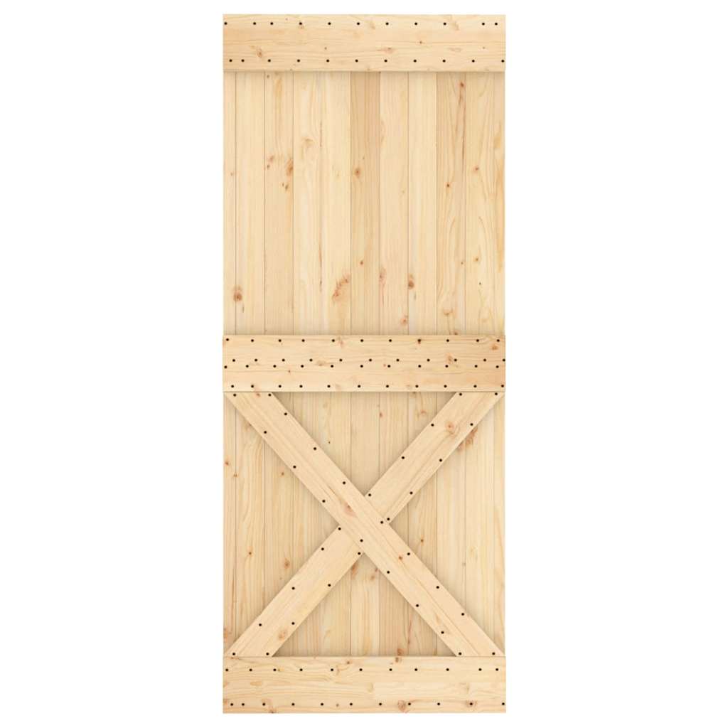 Porta NARVIK 85x210 cm in Legno Massello di Pino 154444