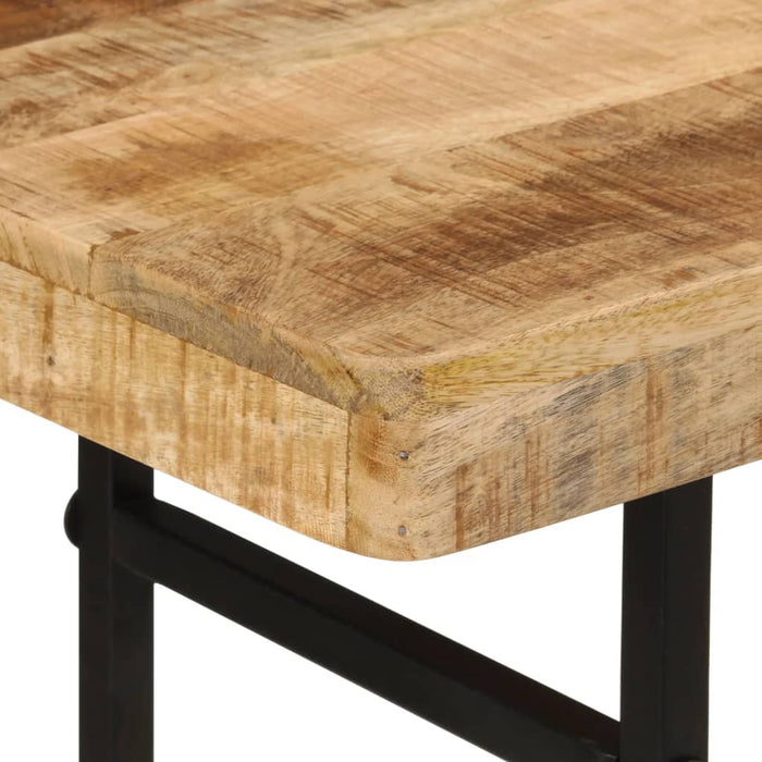 Tavolo Consolle 112x36x76 cm in Legno Massello di Mango e Ferro 353332