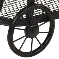 Tavolo Consolle 112x36x76 cm in Legno Massello di Mango e Ferro