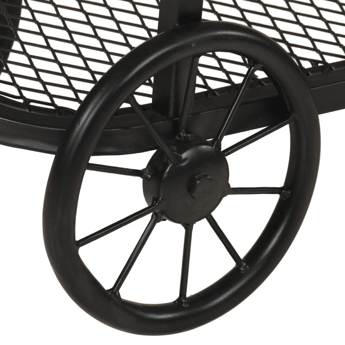 Tavolo Consolle 112x36x76 cm in Legno Massello di Mango e Ferro