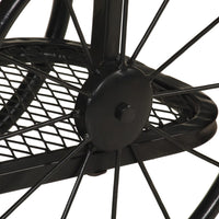 Tavolo Consolle 112x36x76 cm in Legno Massello di Mango e Ferro