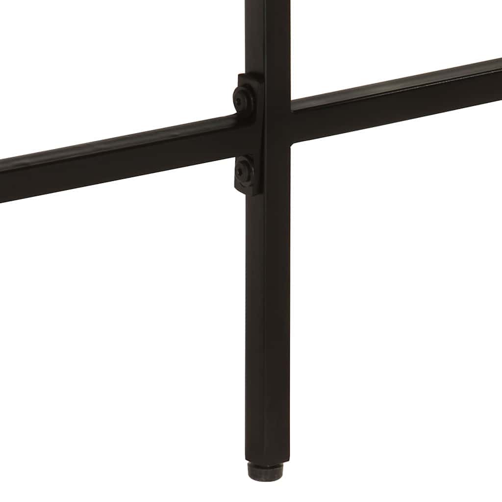 Scrivania 165x110x77 cm Legno Massello Mango Ferro