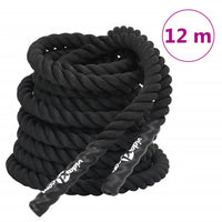 Corda da Allenamento Nera 12 m 9 kg in Poliesterecod mxl 73166