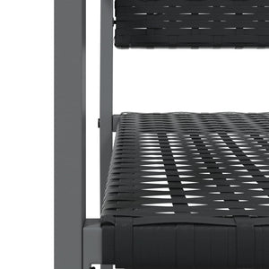 Set da Pranzo da Giardino 3 pz in Polyrattan e Acciaio 3187003