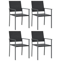 Set da Pranzo da Giardino 5 pz in Polyrattan e Acciaio 3187004