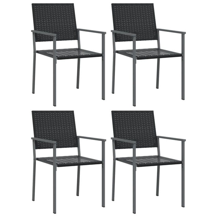 Set da Pranzo da Giardino 5 pz in Polyrattan e Acciaio 3187004
