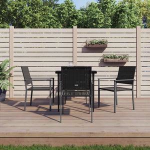 Set da Pranzo da Giardino 5 pz in Polyrattan e Acciaio 3187004