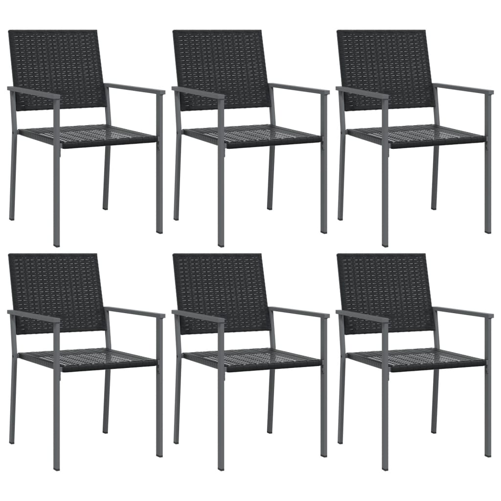 Set da Pranzo da Giardino 7 pz in Polyrattan e Acciaio 3187015
