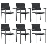 Set da Pranzo da Giardino 7 pz in Polyrattan e Acciaio 3187015