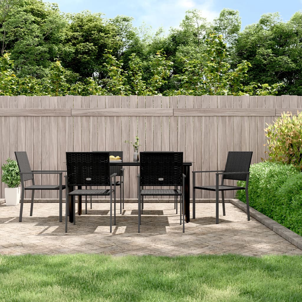 Set da Pranzo da Giardino 7 pz in Polyrattan e Acciaiocod mxl 125202