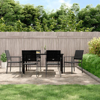 Set da Pranzo da Giardino 7 pz in Polyrattan e Acciaiocod mxl 125202