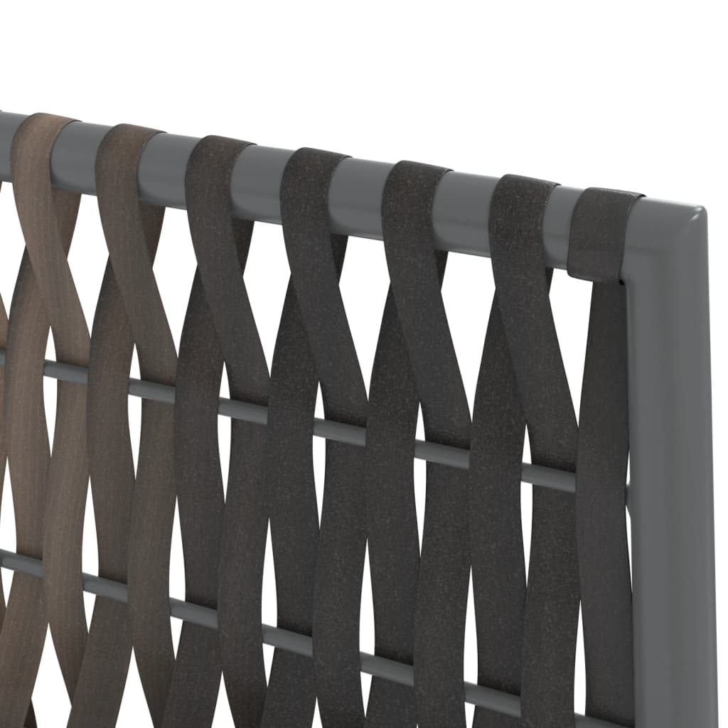 Sedie da Giardino con Cuscini 4pz Marroni 54x61x83cm Polyrattan 3187087