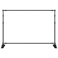 Supporti per Fondali 2 pz Neri 305x243 cm in Acciaio 3187467