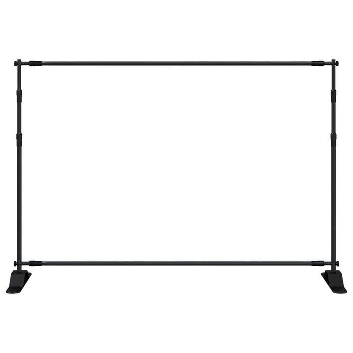 Supporti per Fondali 2 pz Neri 305x243 cm in Acciaio 3187467