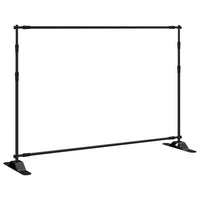 Supporti per Fondali 2 pz Neri 305x243 cm in Acciaio 3187467