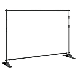 Supporti per fondali Set di 2 305 x 243 cm Acciaio nero 02_0045252