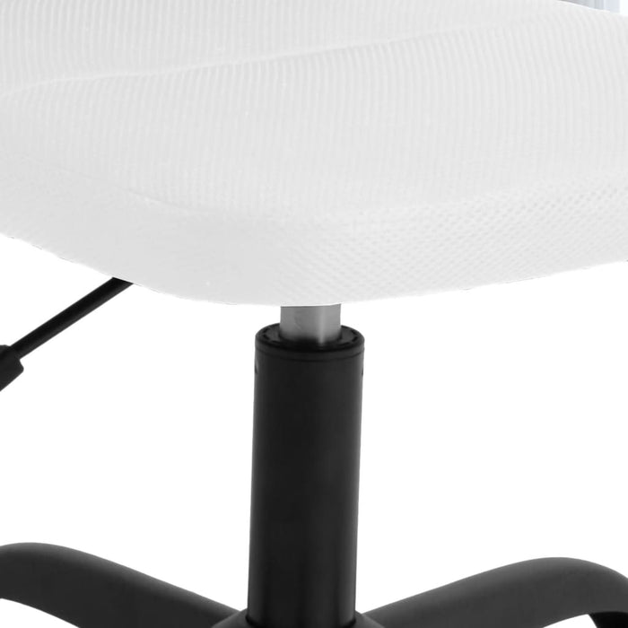Sedia da Ufficio Altezza Regolabile Bianca in Tessuto a Rete 353007