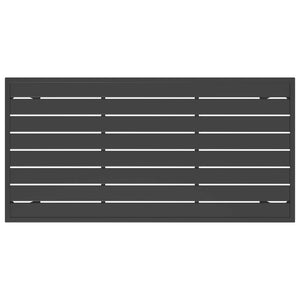 Tavolo da Pranzo da Giardino Antracite 110x54x70 cm Acciaio 364600