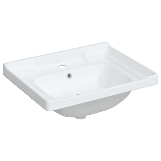 Lavandino da Bagno-Lavabo-Lavello Bianco 61x48x23 cm Rettangolare in Ceramica