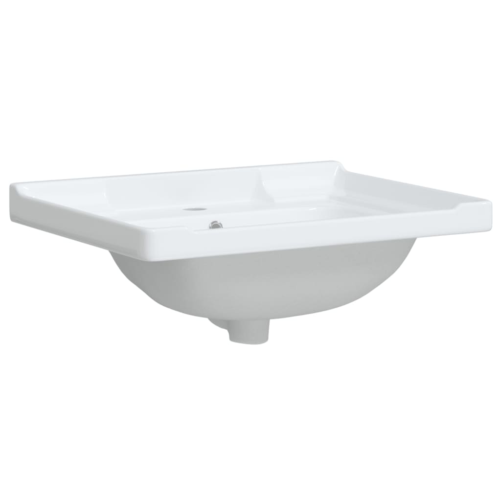 Lavandino da Bagno Bianco 61x48x23 cm Rettangolare in Ceramica 153704
