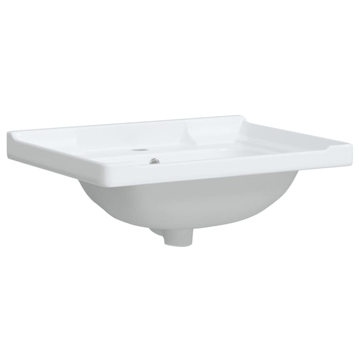 Lavandino da Bagno Bianco 61x48x23 cm Rettangolare in Ceramica 153704