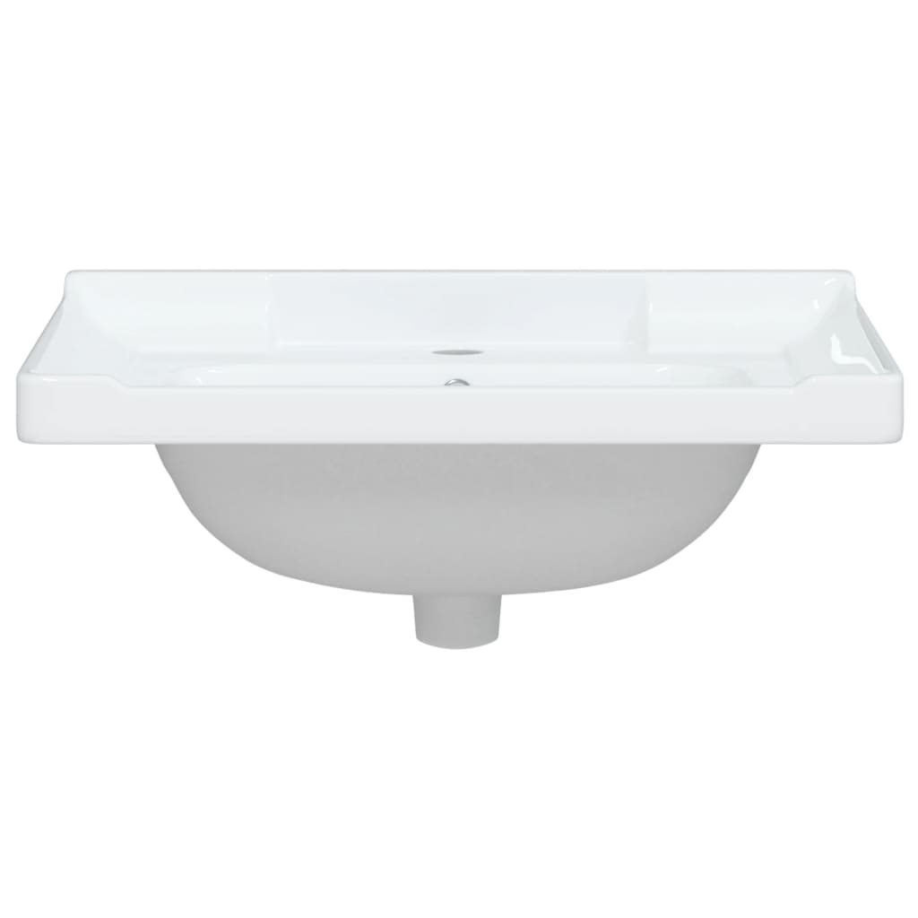 Lavandino da Bagno Bianco 61x48x23 cm Rettangolare in Ceramica 153704