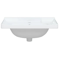 Lavandino da Bagno Bianco 61x48x23 cm Rettangolare in Ceramica 153704