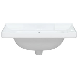 Lavandino da Bagno Bianco 61x48x23 cm Rettangolare in Ceramica 153704